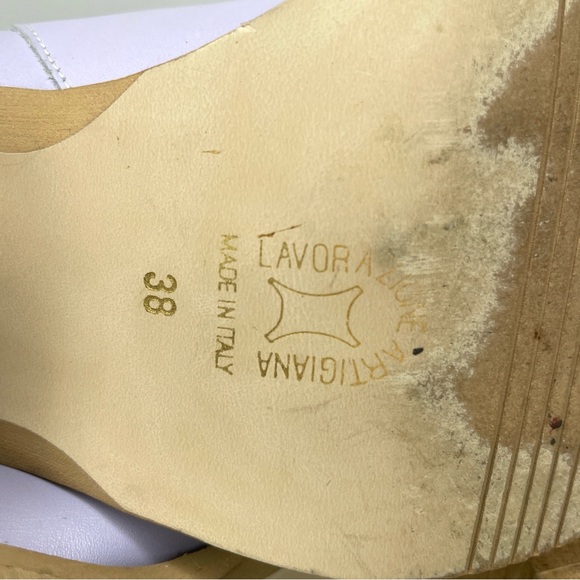 ELLE Cowboy Western Leather Boot Lavender Italy Sz 38 - Picture 8 of 13